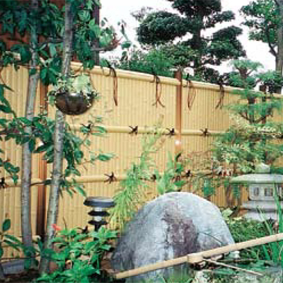 エイコー竹垣材料セット12型 建仁寺垣ボード 両面張 | ガーデンアシスト